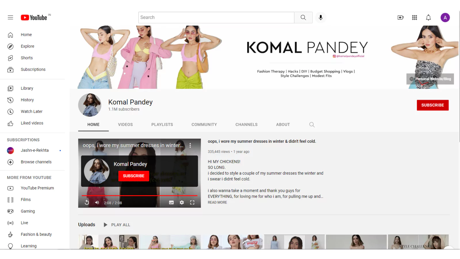 komal-pandey-fashion-youtube-influencer