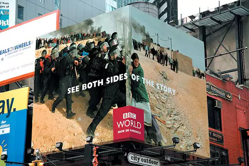 Use angles and perspective to showcase the true meaning of your ad.